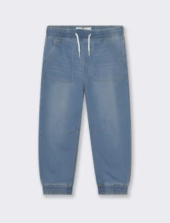 Piazza Italia Jeans modello jogger con lacci in vita stile casual - Denim chiaro Blu Best Sale