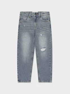 Piazza Italia Jeans modello regular con vita regolabile - Denim Blu Store