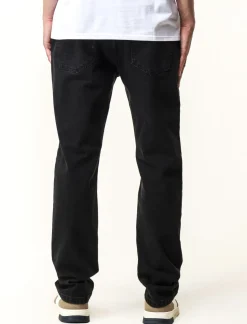 Piazza Italia Jeans regular fit a cinque tasch in tessuto denim stretch.Chiusura anteriore con cernierae bottone. - Nero Outlet