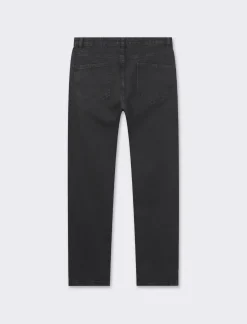 Piazza Italia Jeans regular fit a cinque tasch in tessuto denim stretch.Chiusura anteriore con cernierae bottone. - Nero Outlet