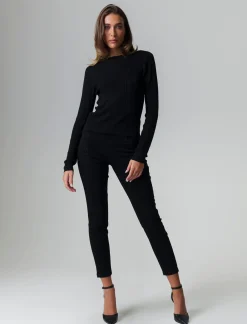 Piazza Italia Jeans skinny 5 tasche chiusura con bottoni e cerniera in metallo - Nero Cheap