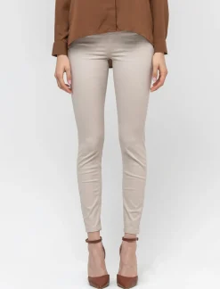 Piazza Italia Jegging a vita alta con banda elastica in vita e tasche frontali - Sabbia Beige Best Sale