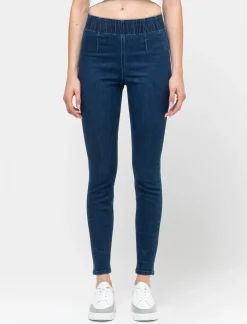 Piazza Italia Jeggings high waist vestibilità skinny - DENIM SCURO Blu New