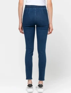 Piazza Italia Jeggings high waist vestibilità skinny - DENIM SCURO Blu New