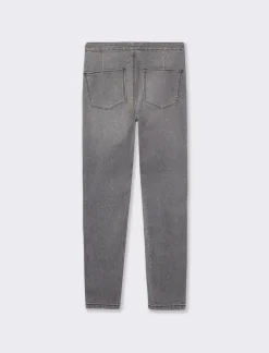 Piazza Italia Jeggings skinny vita alta in tessuto elasticizzato e tasche sul retro - Grigio Sale