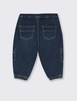 Piazza Italia Jensa modello cargo, con elastici al fondo e tasconi laterali - Denim Best