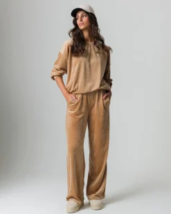 Piazza Italia Jogger basico con elastico in vita e tasche a taglio sui fianchi - Cammello Beige New