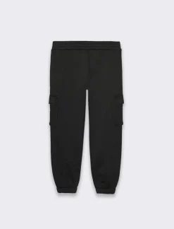 Piazza Italia Jogger cargo in felpa garzata in policotone - Nero Shop