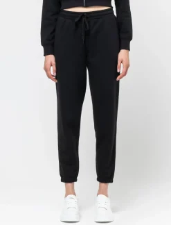 Piazza Italia Jogger con elastico in vita arricciato e laccetto - Nero Best Sale