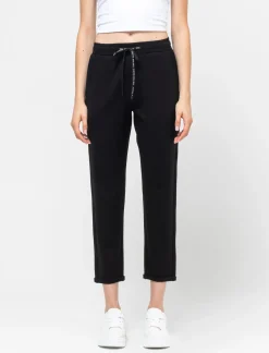 Piazza Italia Jogger con elastico in vita arricciato e tasca americana - Nero Sale