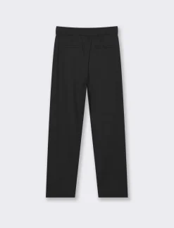 Piazza Italia Jogger con elastico in vita arricciato e tasca americana - Nero Sale