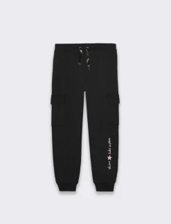 Piazza Italia Jogger da bambina con tasconi - Nero Store