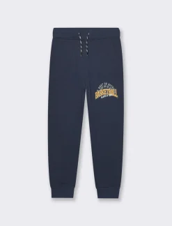 Piazza Italia Jogger da bambino in felpa con stampa anteriore - Blu Fashion