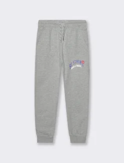 Piazza Italia Jogger da bambino in felpa con stampa anteriore - mel. Grigio Online