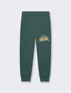 Piazza Italia Jogger da bambino in felpa con stampa anteriore - Verde Cheap