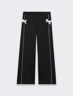 Piazza Italia Jogger elegante con fiocchi e profili a contrasto - Nero Store