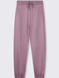 Piazza Italia Jogger in cotone, con coulisse ed elastico al fondo - malva Viola Fashion