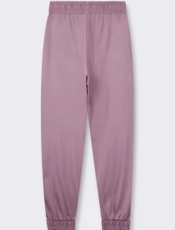 Piazza Italia Jogger in cotone, con coulisse ed elastico al fondo - malva Viola Fashion