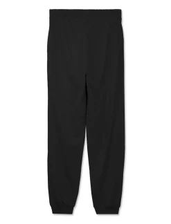 Piazza Italia Jogger in cotone, con coulisse, fondo in tessuto elastico a costina - Nero Clearance
