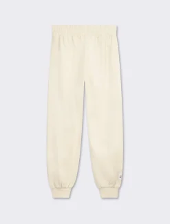 Piazza Italia Jogger in cotone con elastico in vita e fondo a costina - Beige Outlet