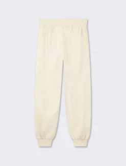 Piazza Italia Jogger in cotone con elastico in vita e fondo a costina - Beige Outlet