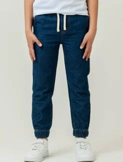 Piazza Italia Jogger in denim con elastico fondo gamba - Denim Blu Sale