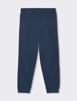 Piazza Italia Jogger in felpa con stampa su gamba transformers con coulisse in vita e costina al fondo. - Blu Store