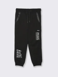 Piazza Italia Jogger in felpa garzata da bambino - Nero Discount