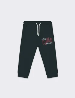 Piazza Italia Jogger in felpa garzataÂ con mini stampe - Verde Online