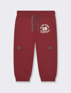 Piazza Italia Jogger in felpa stile college da neonato - Bordeaux Rosso Flash Sale
