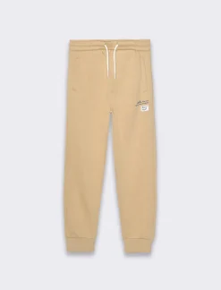 Piazza Italia Jogger in felpa tinta unita - Beige Cheap