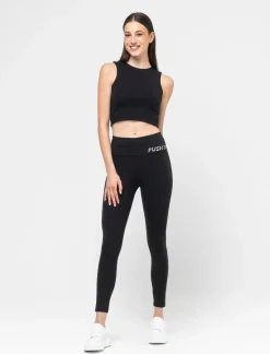 Piazza Italia Legging basico con bustino alto risvoltato e stampa - var 1 Best Sale
