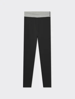 Piazza Italia Legging basico con bustino alto risvoltato e stampa - var 2 Outlet