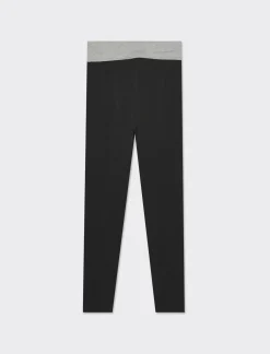Piazza Italia Legging basico con bustino alto risvoltato e stampa - var 2 Outlet