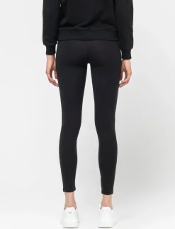 Piazza Italia Legging basico in cotone elastico - Nero Clearance