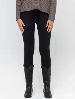 Piazza Italia Legging basico in punto milano e tasche sul retro - Nero Best Sale