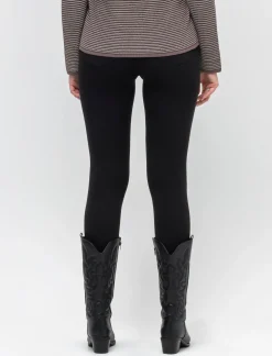 Piazza Italia Legging basico in punto milano e tasche sul retro - Nero Best Sale