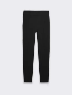 Piazza Italia Legging in tessuto di maglia garzato - Nero Clearance