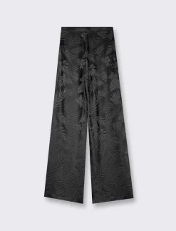 Piazza Italia Legging lavorazioe jaquard in tessuto di maglia garzato - Nero Best Sale