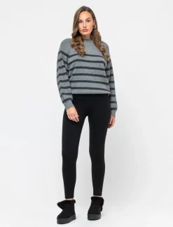 Piazza Italia Leggings a vita in punto milano con elastico lavorato - Nero Best