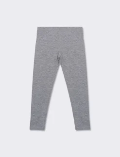 Piazza Italia Leggings aderente basico da bambina in jersey di cotone - mel. Grigio Cheap