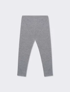 Piazza Italia Leggings aderente basico da bambina in jersey di cotone - mel. Grigio Cheap