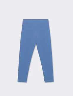Piazza Italia Leggings aderente basico da bambina in jersey di cotone - CARTA DA ZUCCHERO Azzurro New