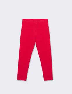 Piazza Italia Leggings aderente basico da bambina in jersey di cotone - Fuxia Hot