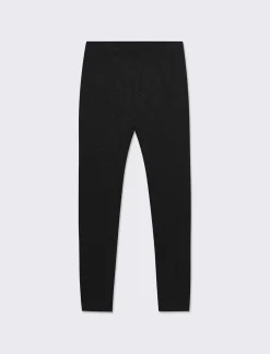 Piazza Italia Leggings basico con zip sul davanti da bambina - Nero Cheap
