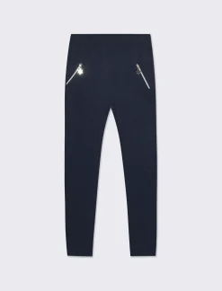 Piazza Italia Leggings basico con zip sul davanti da bambina - Blu Best Sale