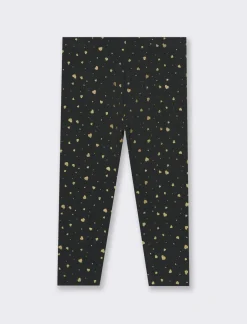 Piazza Italia Leggings con stampa brillante - Nero Sale