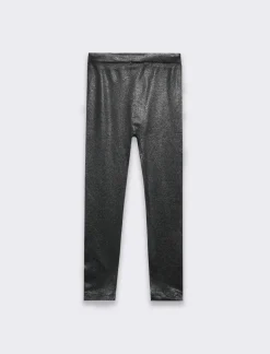 Piazza Italia Leggings effetto lucido da bambina - Nero Store