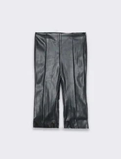 Piazza Italia Leggings in finta pelle modello zampa - Nero Best Sale