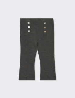 Piazza Italia Leggings in punto milano modello a zampa - mel. Grigio Cheap